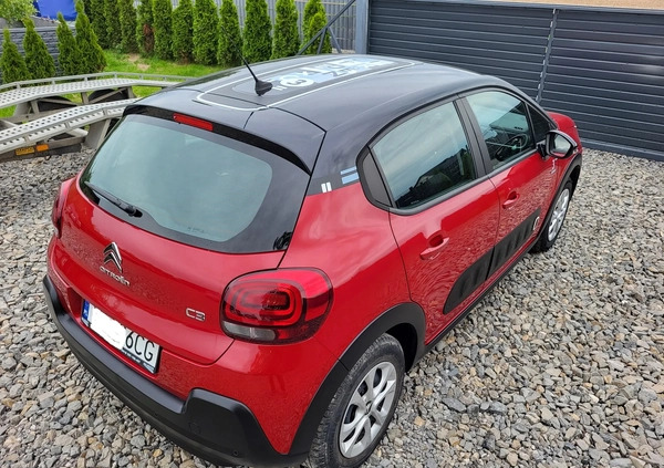 Citroen C3 cena 23500 przebieg: 94000, rok produkcji 2019 z Dobra małe 407